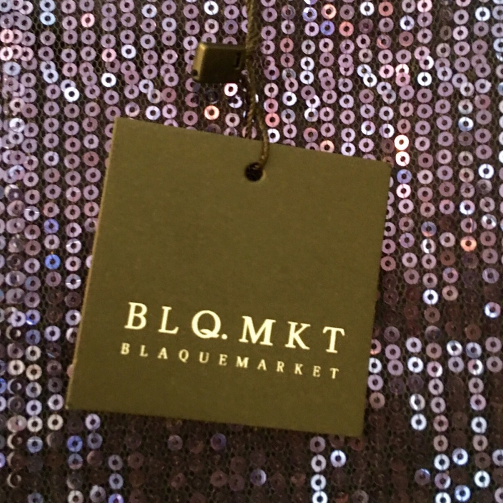 Nasty Gal Blaque Market Blue Sequin Cocktail Dress - Picture 7 of 8